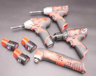 Milwaukee Cordless Drill/Driver, Impact Drivers & Multi-Tool (Total of 4) 