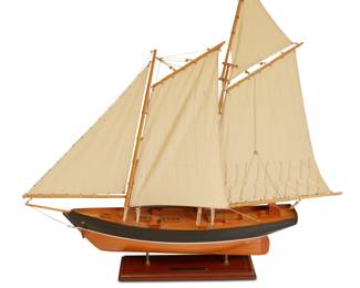 America 1851 - America's Cup Large Wooden Model Yacht 