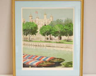 British Canals Lithograph by Denis Paul Noyer Signed Ltd. Ed. 