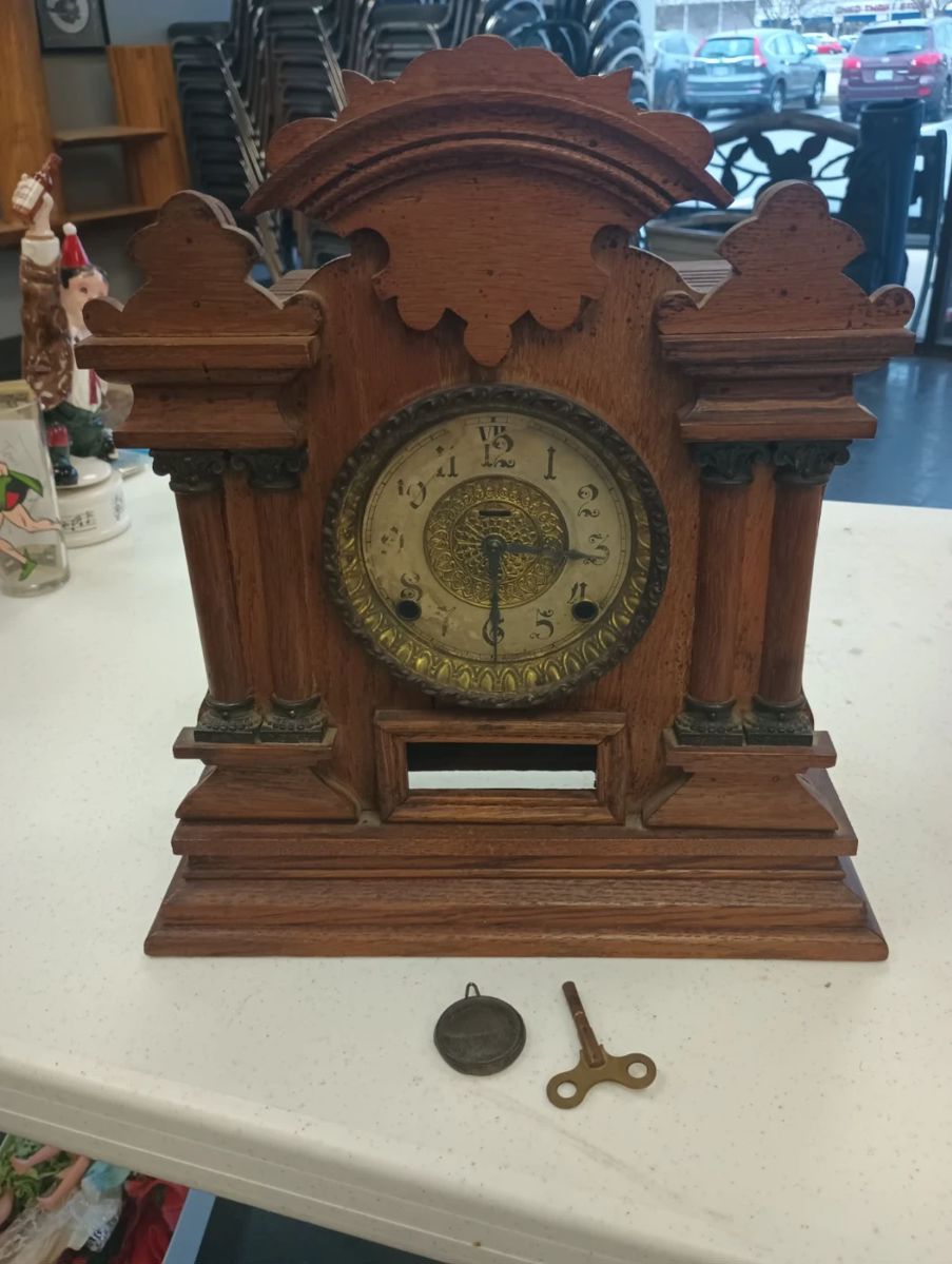 Vintage Ingram Cabinet clock number 7.
