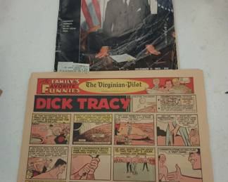 Vintage Life Magazine and Dick Tracy Virginia pilot