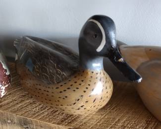 Hand carved duck decoy.
