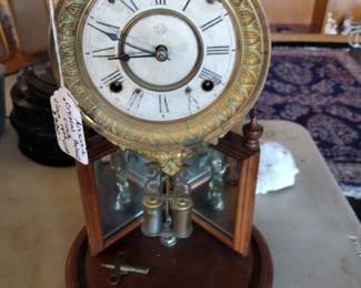 Ansonia Crystal Palace Clock Circa 19th Century. No globe.