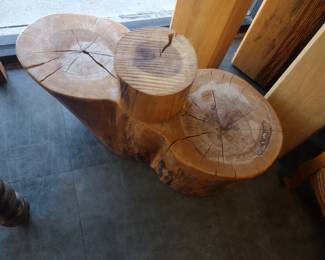 Custom log stumps.