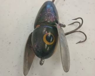 Heddon crazy dancer vintage wood lure
