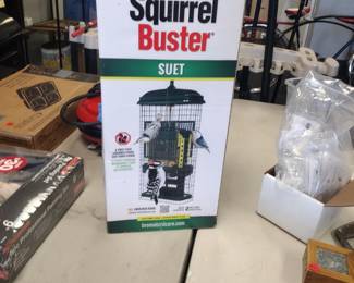 Squirrel Buster Bird feeder.