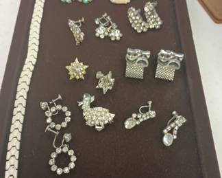 Vintage costume jewelry.