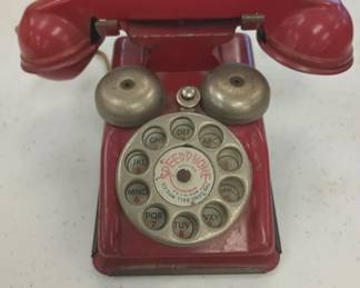 Vintage red telephone
