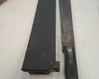 World War II era  Ontario knife US machete sawback