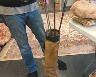 Vintage golf clubs handbag