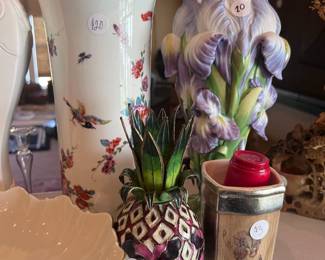 Franklin Mint Vintage 1987 Indigo Iris Hand painted