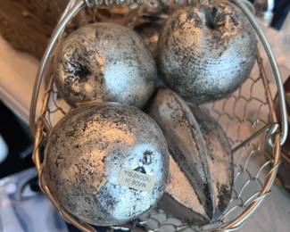 silver decorative fruit bowl made in indonesia