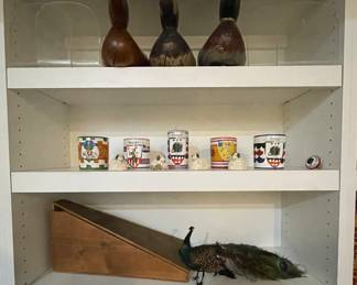 Antique French Automaton Peacock with Original Box