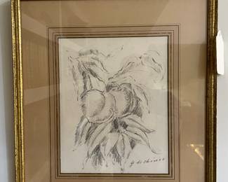 Georgio de Chirico (1888-1978) Drawing
