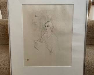 Henri De Toulouse Lautrec (1864-1901) "Vahne Dans Sa Loge, Dans L'Age Difficle"