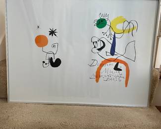 1960's Miro "Derrieve le Mirror" Exhibition Poster