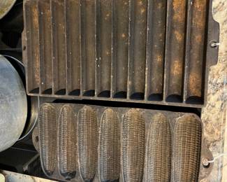 Cast iron cornbread pans