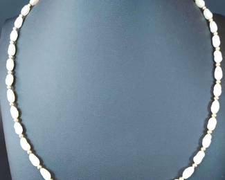 14K Gold Chain And Pearl Necklace