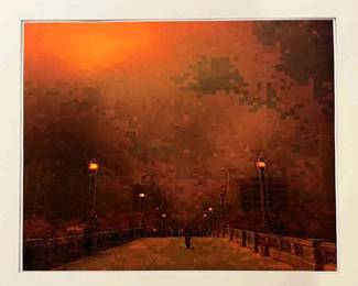 Fog Off The Lake At Rush Hour, Chicago, Giclee Print With Matte