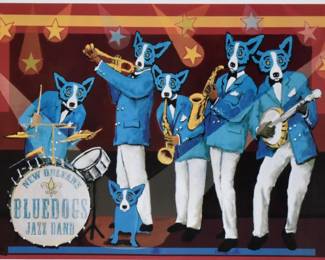 You Cant Drown The Blues Large Giclee Canvas by George Rodrigue