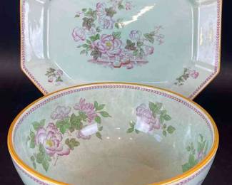 Calyx Ware Platter And Bowl