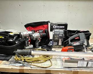 A Collection Of Name Brand Power Tools 