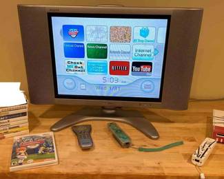 Wii Console, Sharp Monitor Wii Games