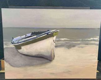 BALLARD DESIGNS GREEN TURTLE CAY STRETCHED CANVAS