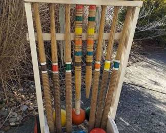 Vintage Croquet Set