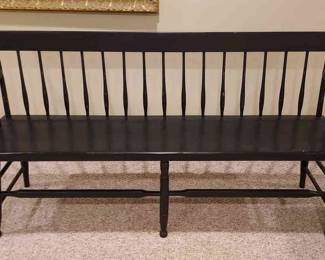 Hitchcock Style Painted Bench