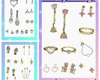 Fine Jewelry- Sterling & Vermeil earrings, bracelets, rings. 