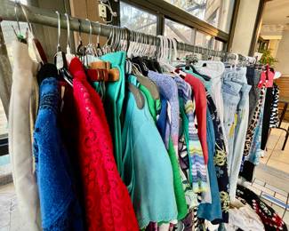 New and like New Ladies clothing and sandals