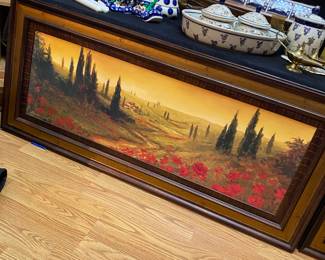 Tuscan framed art