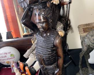 African ebony wood statues