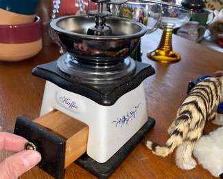 German antique coffee grinder