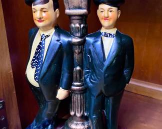 Laurel and Hardy ceramic statue