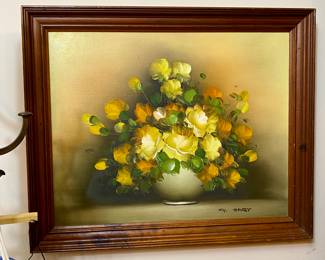 vintage signed oil painting