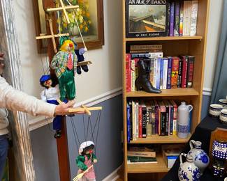 New old stock Marionettes (from Germany),  books, books, books