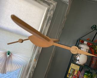 wooden mobiles (movable, wings flap)