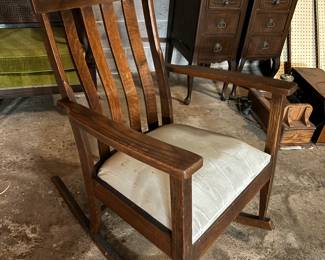 Victorian Oak Rocker