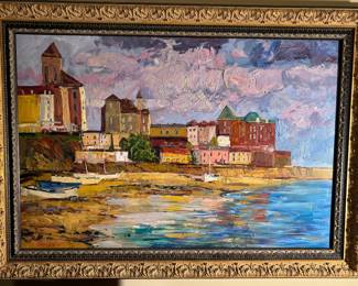 Large Oil on Canvas Painting