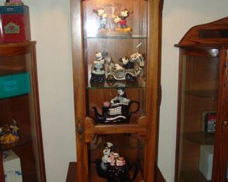 Maple curio cabinet