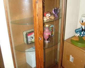 Oal curio cabinet
