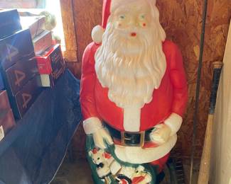 Santa blow mold in great shape 
