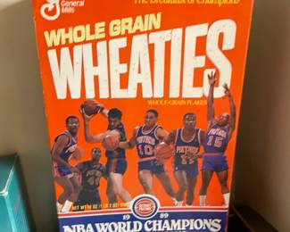 . . . Pistons Wheaties!  -- box is empty