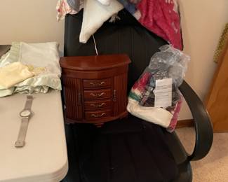 . . . jewelry box and office chair