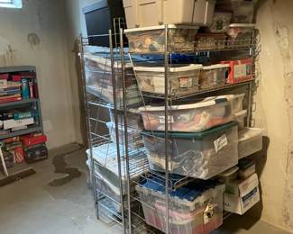 . . . stainless steel storage racks