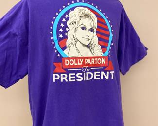 Purple Dolly for President t-shirt, XXL