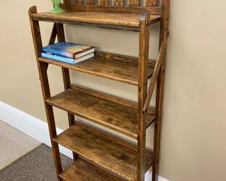 Antique mission style antique shelf with keyhole detail 