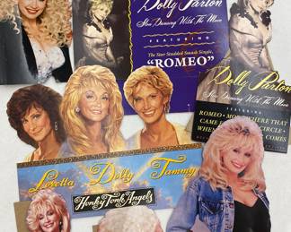 Variety of small promotional cardboard cutouts